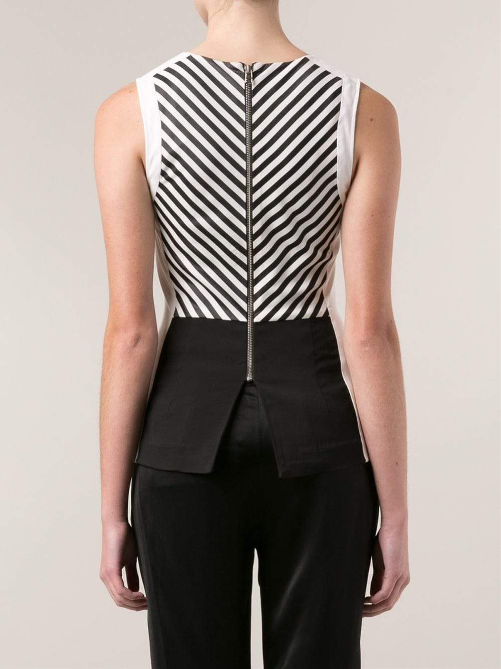 VERONICA BEARD-Stretch Striped Top-