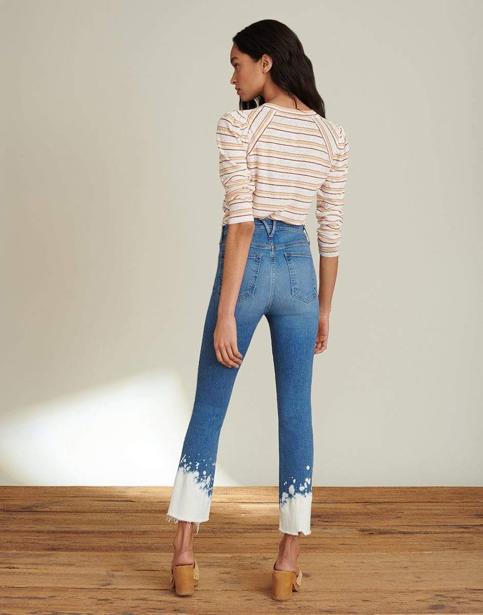 VERONICA BEARD-Mason Striped Baseball Tee-