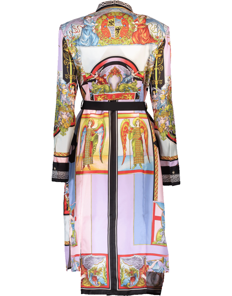 VERSACE-Angel Print Dress-