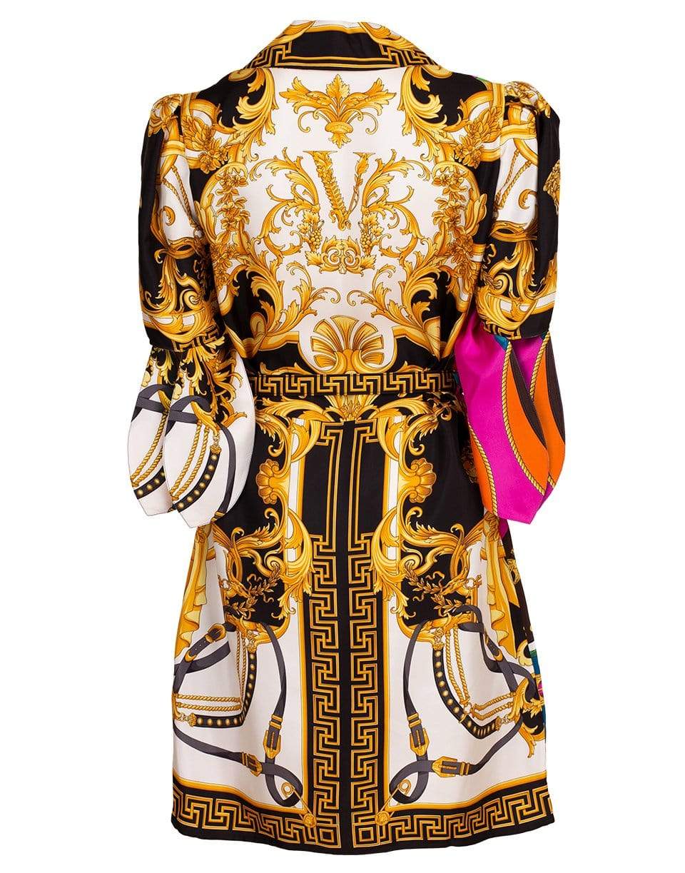 VERSACE-Tie Shirt Dress-