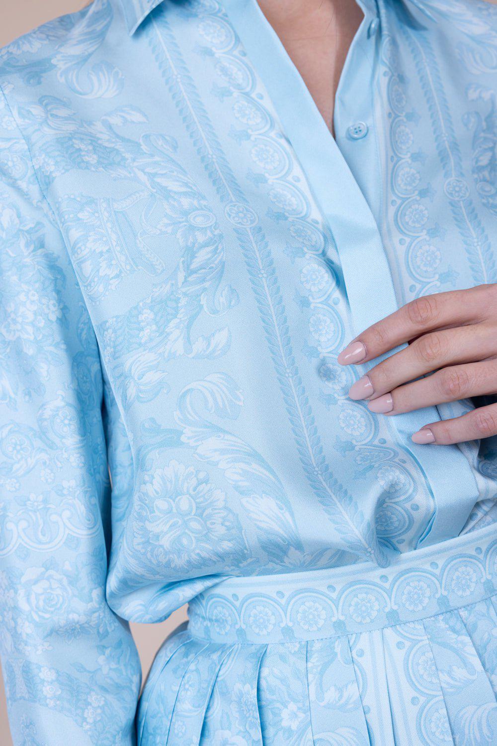 VERSACE-Barocco Pleated Skirt-