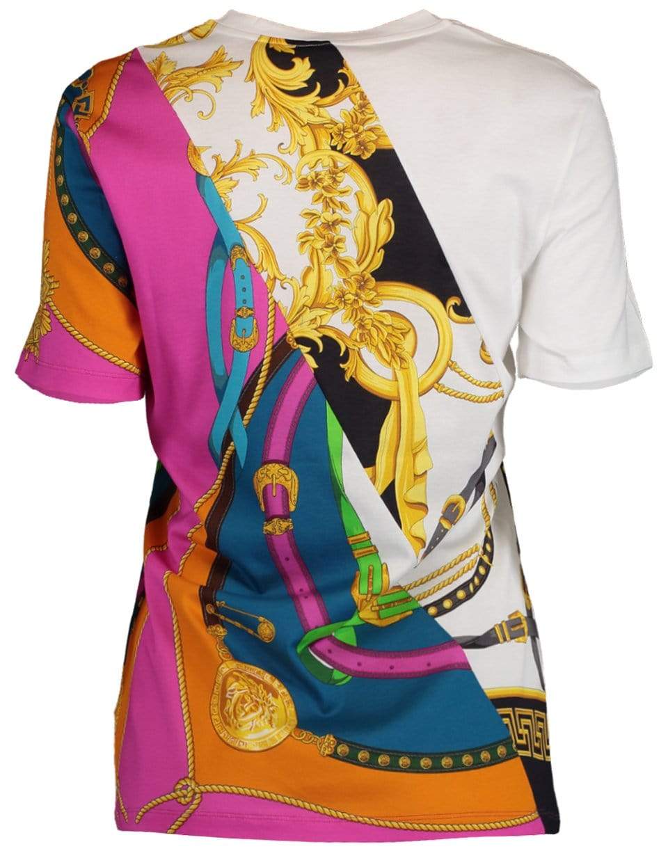 VERSACE-Rodeo Print T-Shirt-