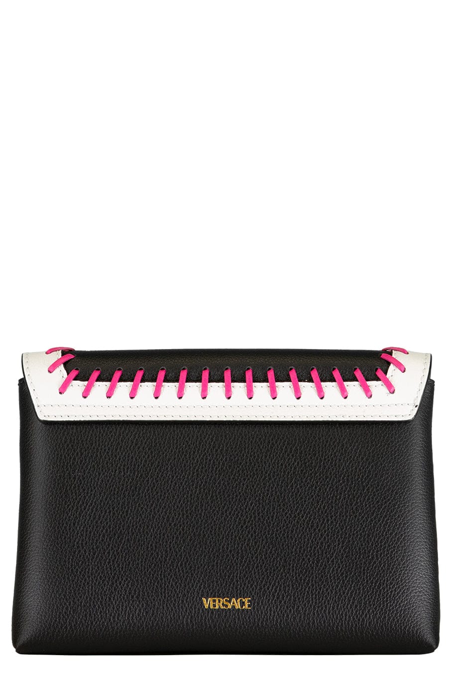 VERSACE-La Medusa Envelop Clutch-BK/WHT/F