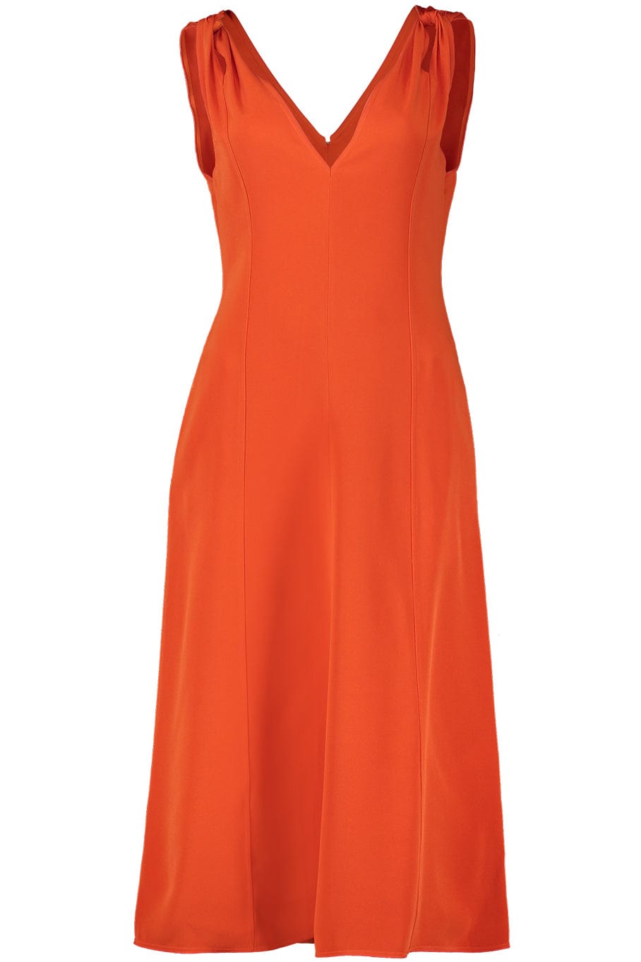 Twist Shoulder Fit Flare Dress