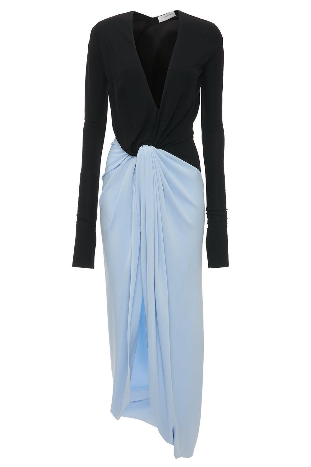 Long Sleeve Knot Gown | VICTORIA BECKHAM Marissa Collections Long Sleeve Knot Gown | VICTORIA BECKHAM Marissa Collections