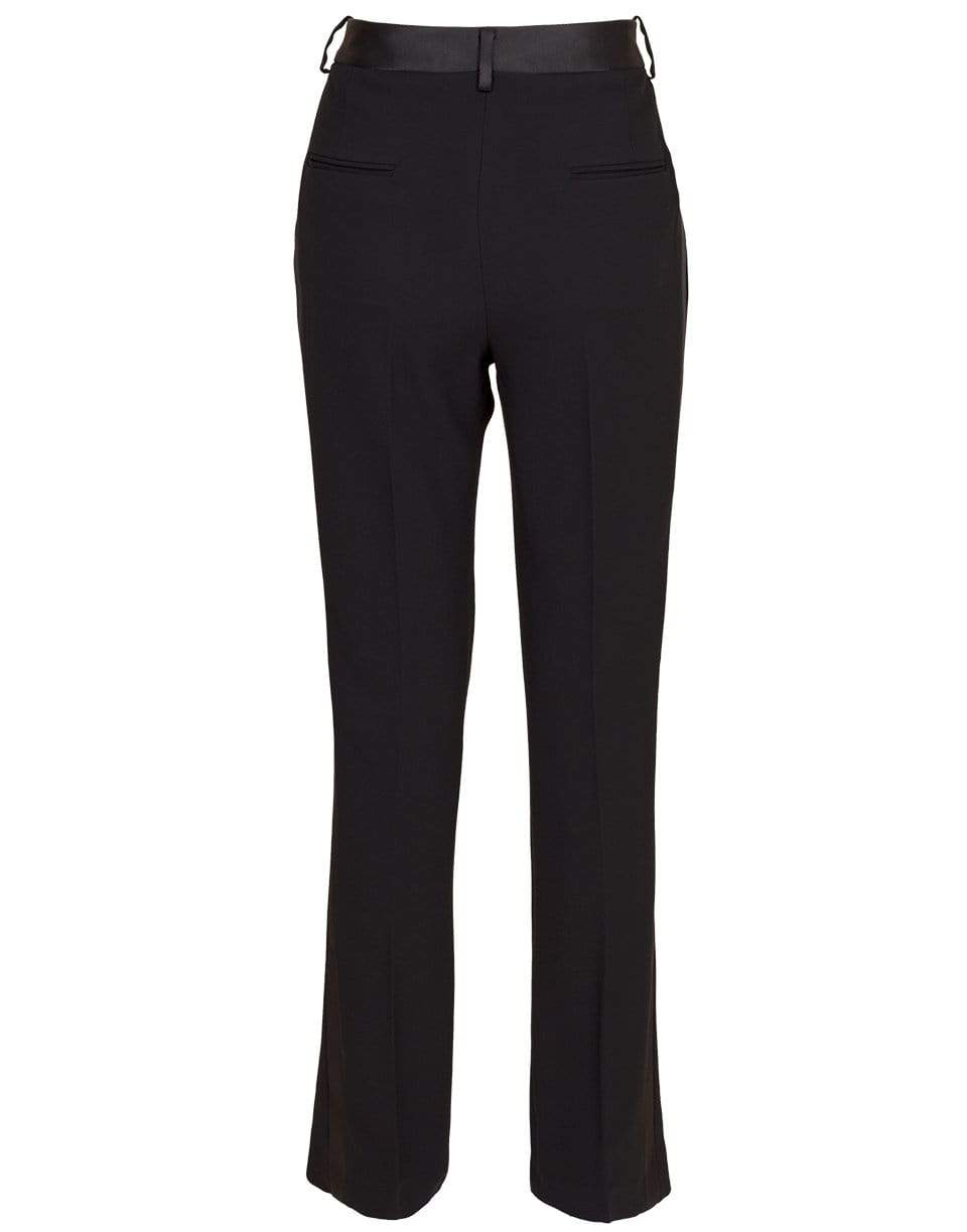 VICTORIA BECKHAM-Black Front Split Tuxedo Trouser-