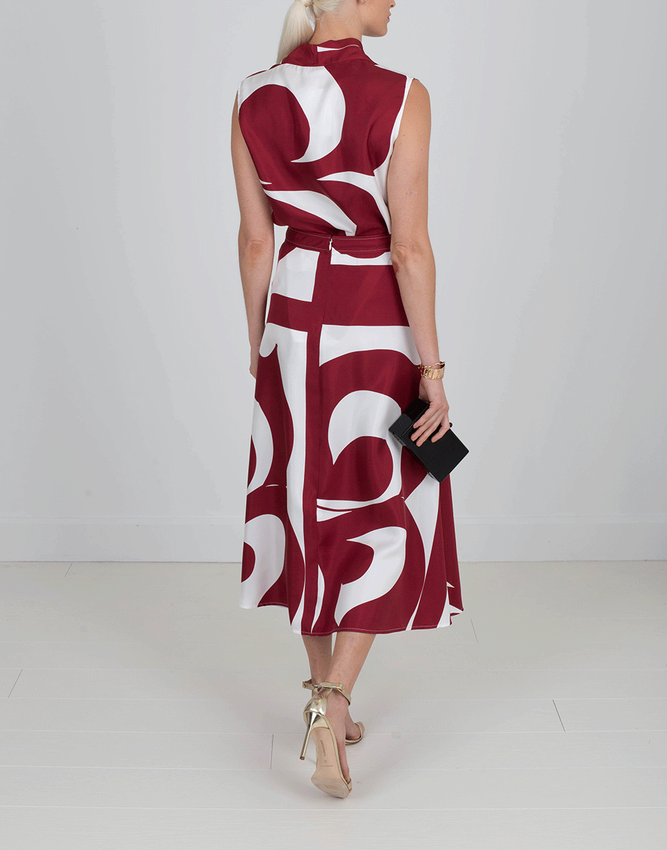 VICTORIA BECKHAM-Printed Drape Front Blouse-