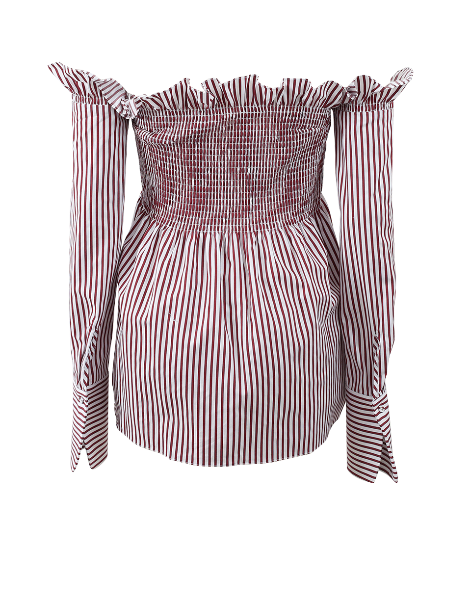 VICTORIA BY V. BECKHAM-Off Shoulder Smocked Top-