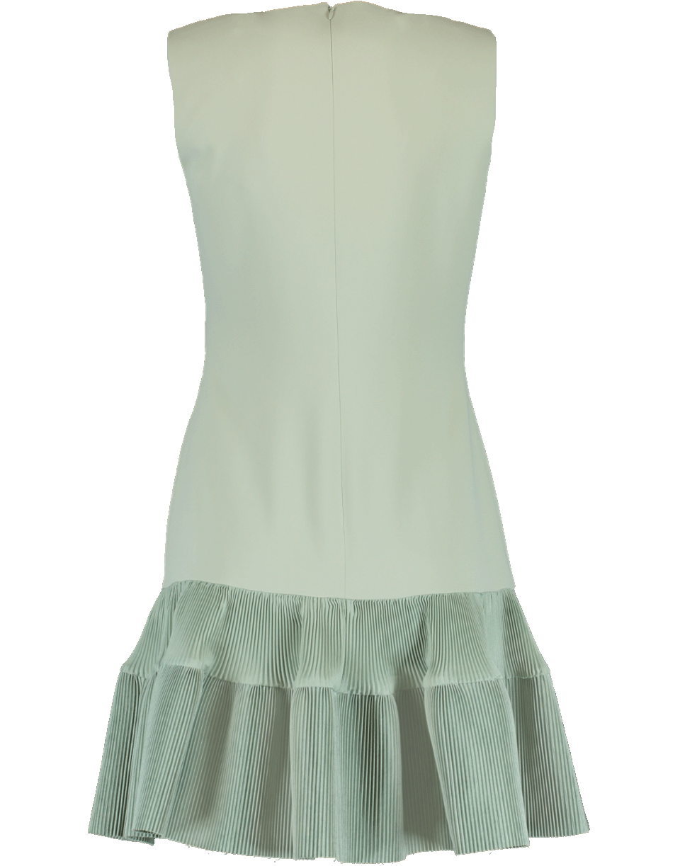 VICTORIA VICTORIA BECKHAM-Pleated Hem Shift Dress-