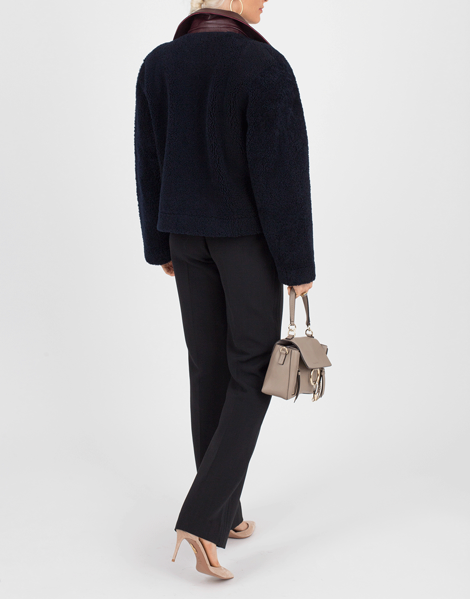 VICTORIA VICTORIA BECKHAM-Reversible Jacket-NVY/GARN