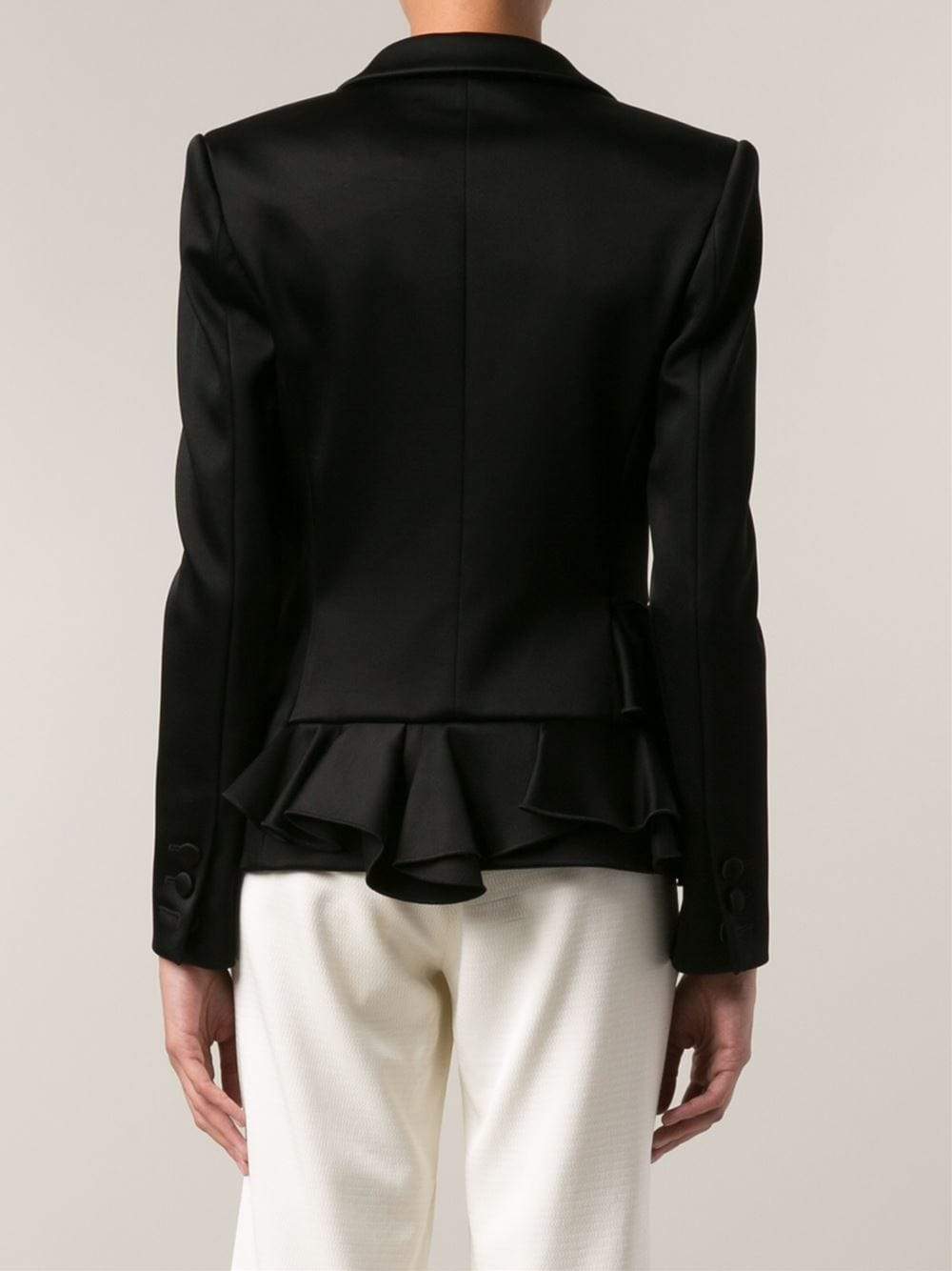 VIKTOR & ROLF-Ruffle Front Blazer-