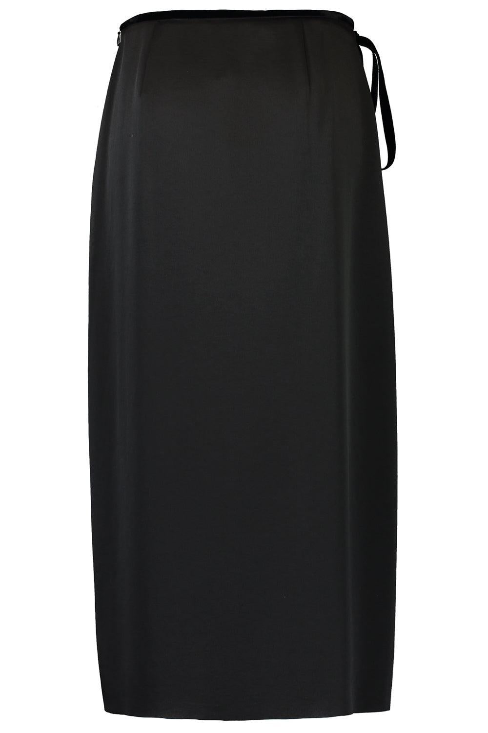 VINCE-Side Slit Midi Skirt-