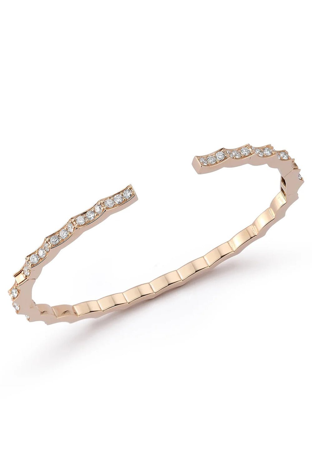 WALTERS FAITH-Clive II Scalloped Hinge Bracelet-ROSE GOLD