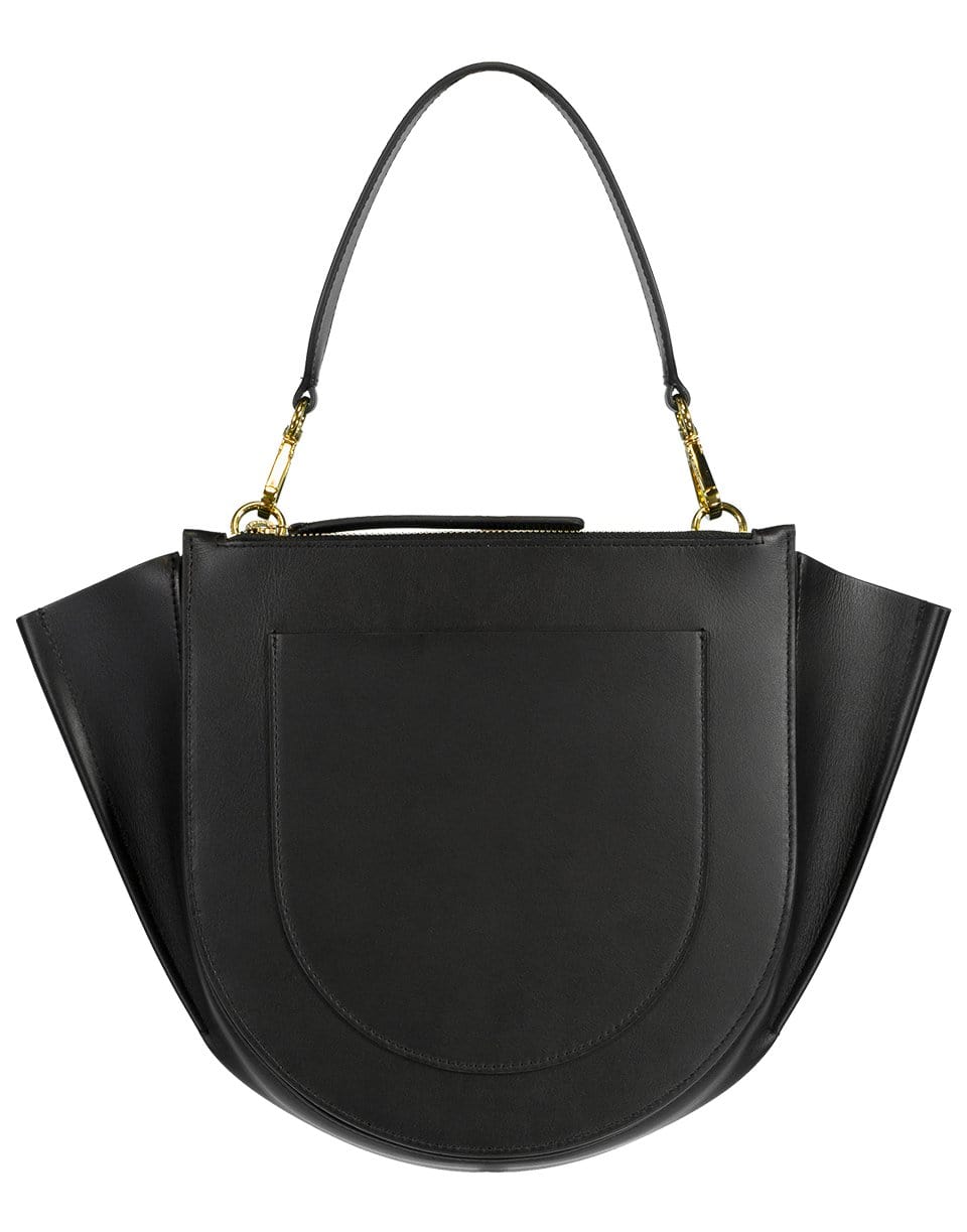 WANDLER-Black Hortensia Medium Bag-BLACK