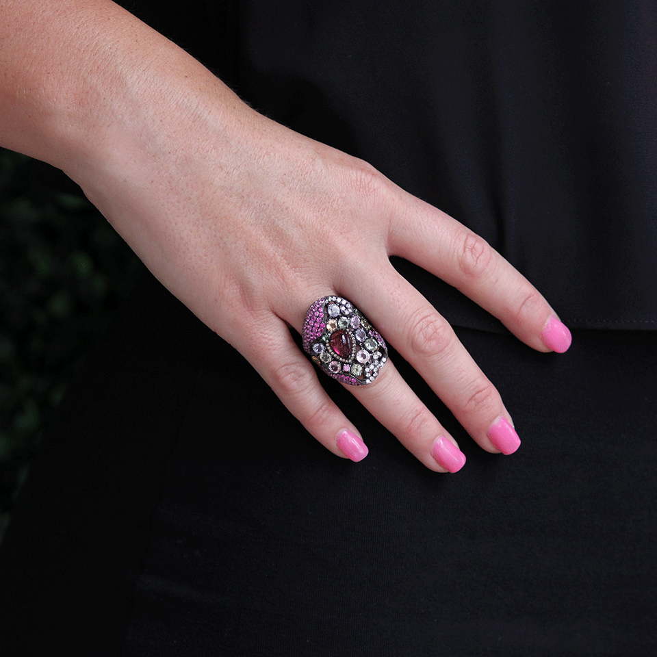 WENDY YUE-Fancy Diamond Ring-BLACK GOLD