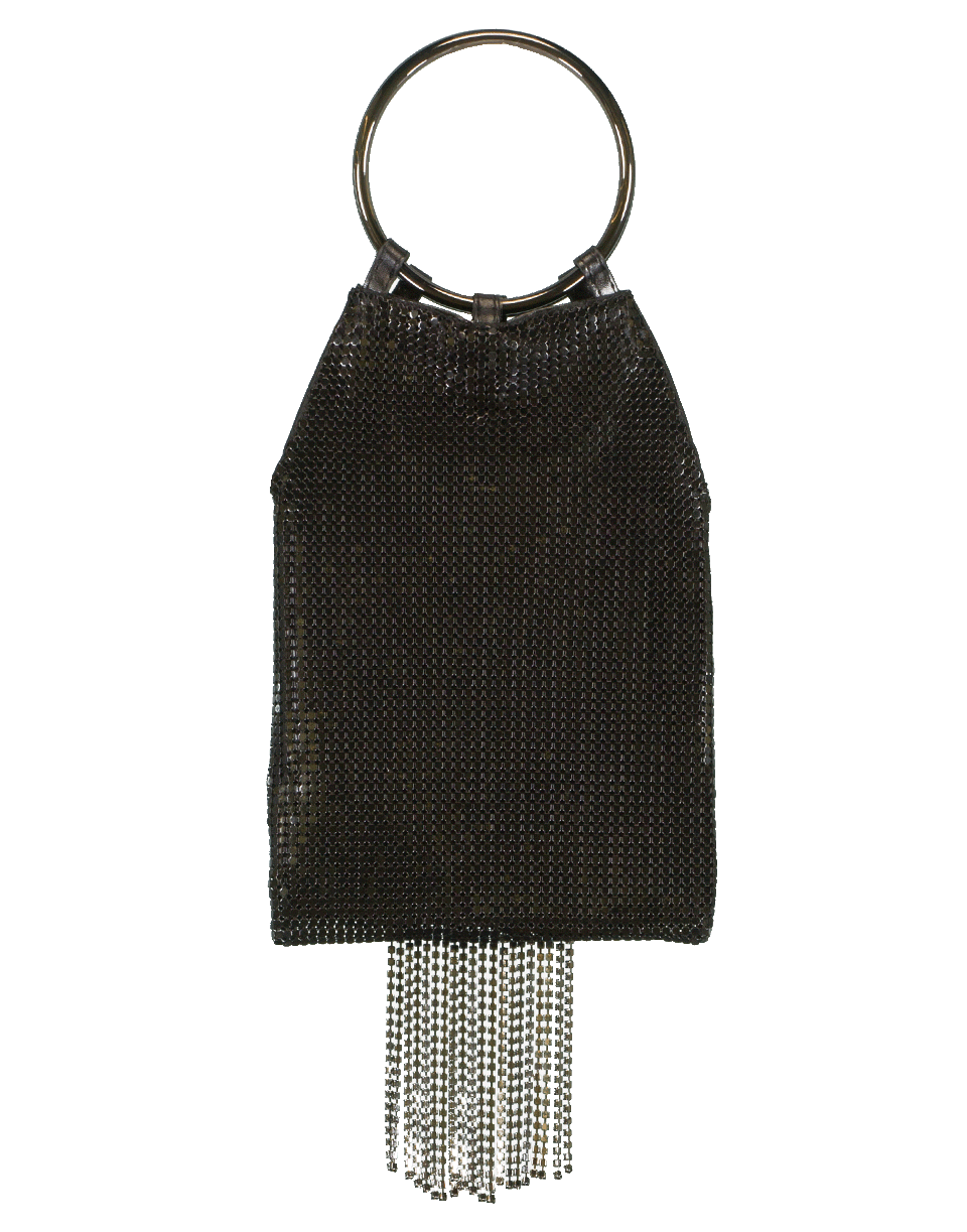 WHITING & DAVIS-Cascade Crystal Clutch-BLACK