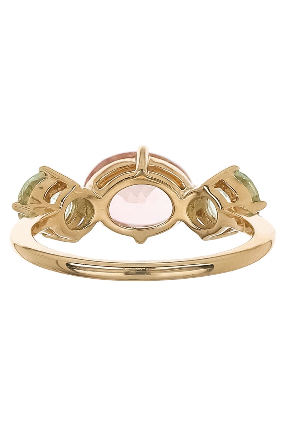 YI COLLECTION-Tourmaline Macaroon Ring-YELLOW GOLD