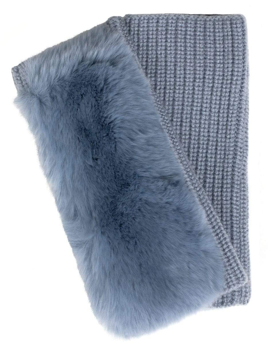 YVES SALOMON-Wool and Cashmere Rabbit Gloves - Aquarelle-AQUARELLE
