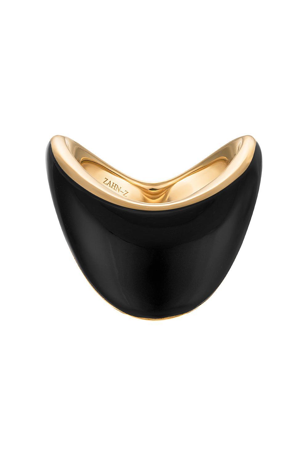 Onyx Big Zaha Ring | ZAHN-Z – Marissa Collections