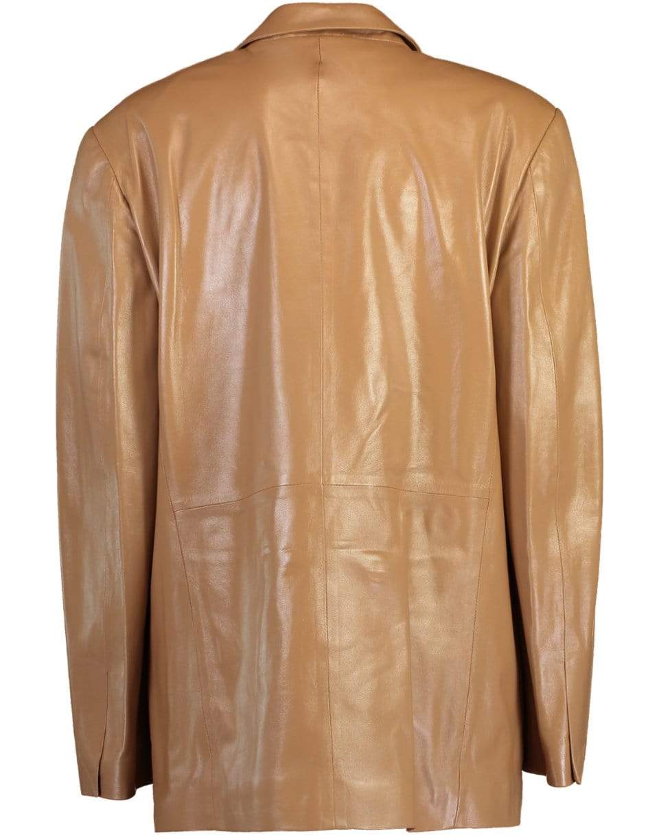 ZEYNEP ARCAY-Biscuit Gem Leather Jacket-