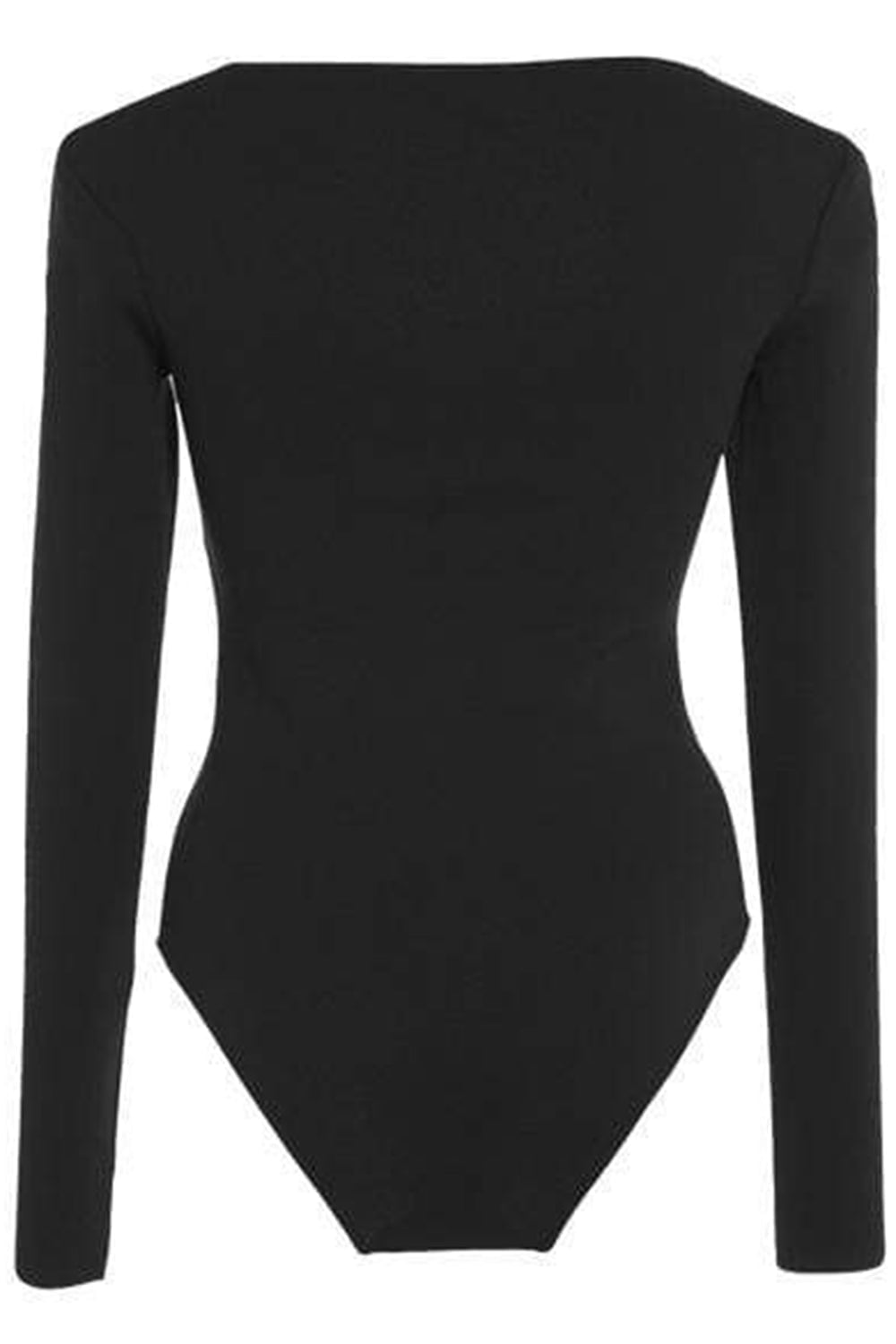 ZEYNEP ARCAY-Black Princess Knit Bodysuit-