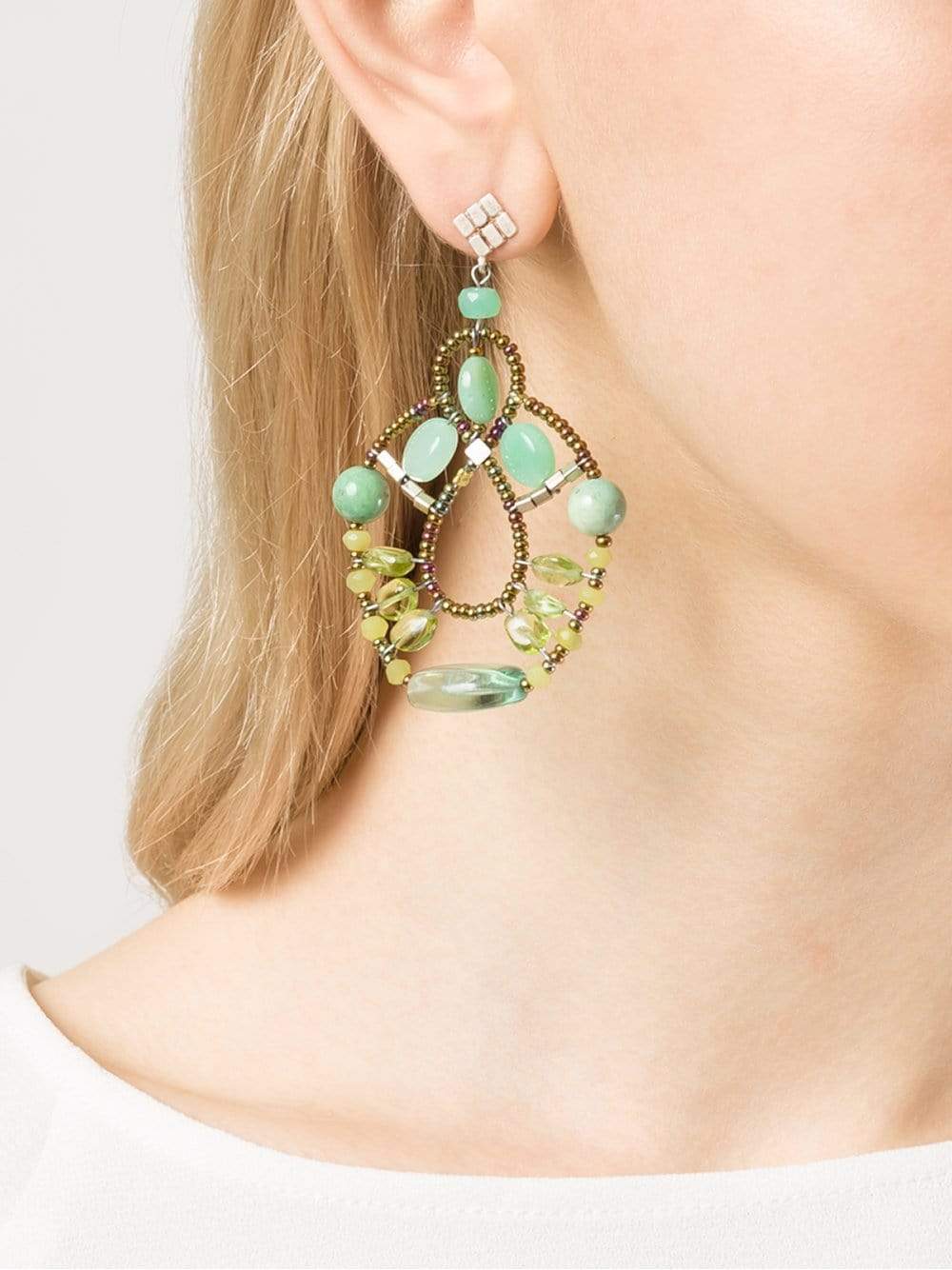 ZIIO-Galaxy Criso Earrings-GREEN