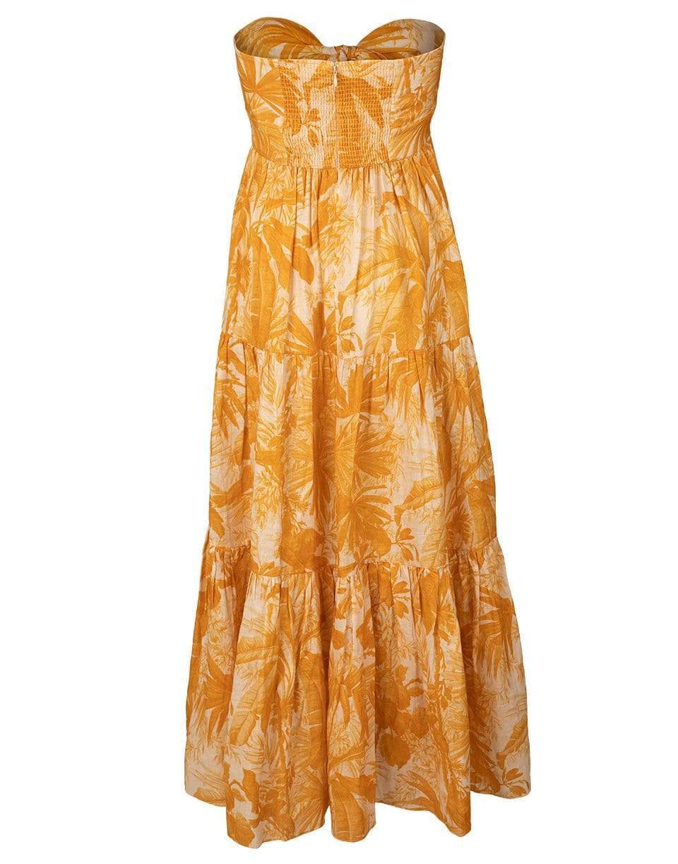 ZIMMERMANN-Amber Palm Mae Tie Front Dress-