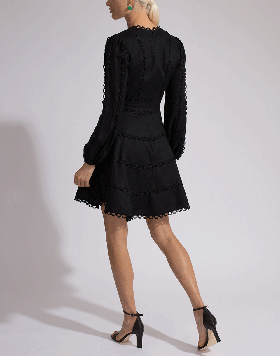 ZIMMERMANN-Heathers Flounce Short Dress-