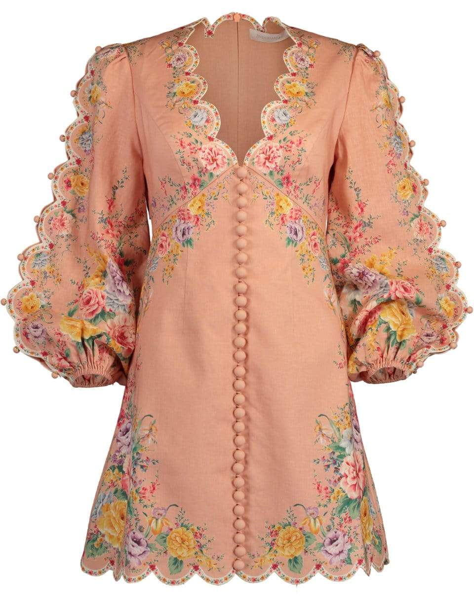 sachin and babi light blue dress Zinnia Scalloped Mini Dress