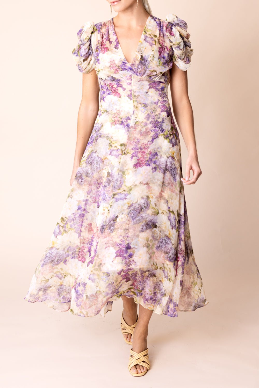 Lyrical Gather Sleeve Midi Dress Lyrical Gather Sleeve Midi Dress