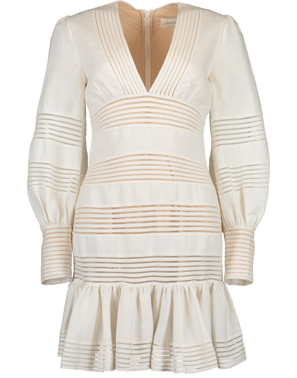 Corsage Linear Mini Dress | ZIMMERMANN Marissa Collections Corsage Linear Mini Dress | ZIMMERMANN Marissa Collections