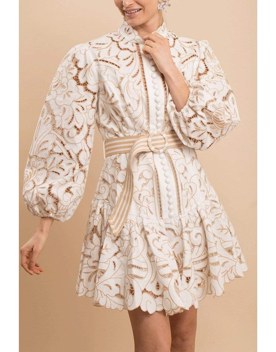 ZIMMERMANN-Edie Button Down Short Dress-