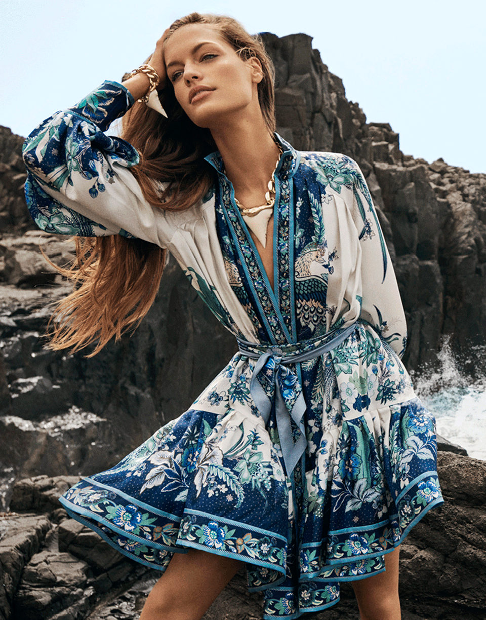 ZIMMERMANN-Glassy Placement Mini Dress-