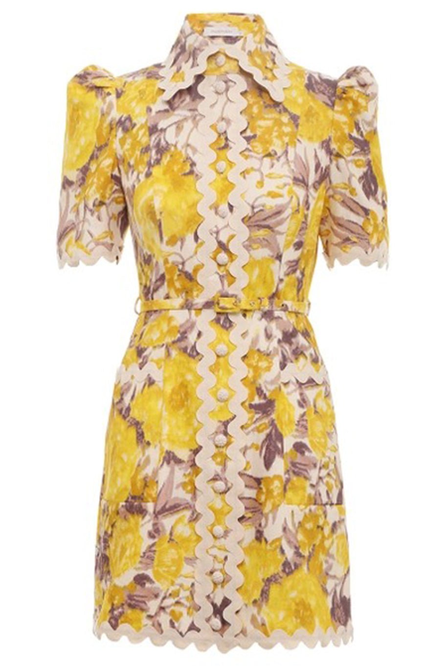 zimmermann yellow mini dress High Tide Ric Rac EclipseAug2024 Suit Jacket Size/Waist Size:50/44 Style it with strappy Lmdudan Women's High Waist