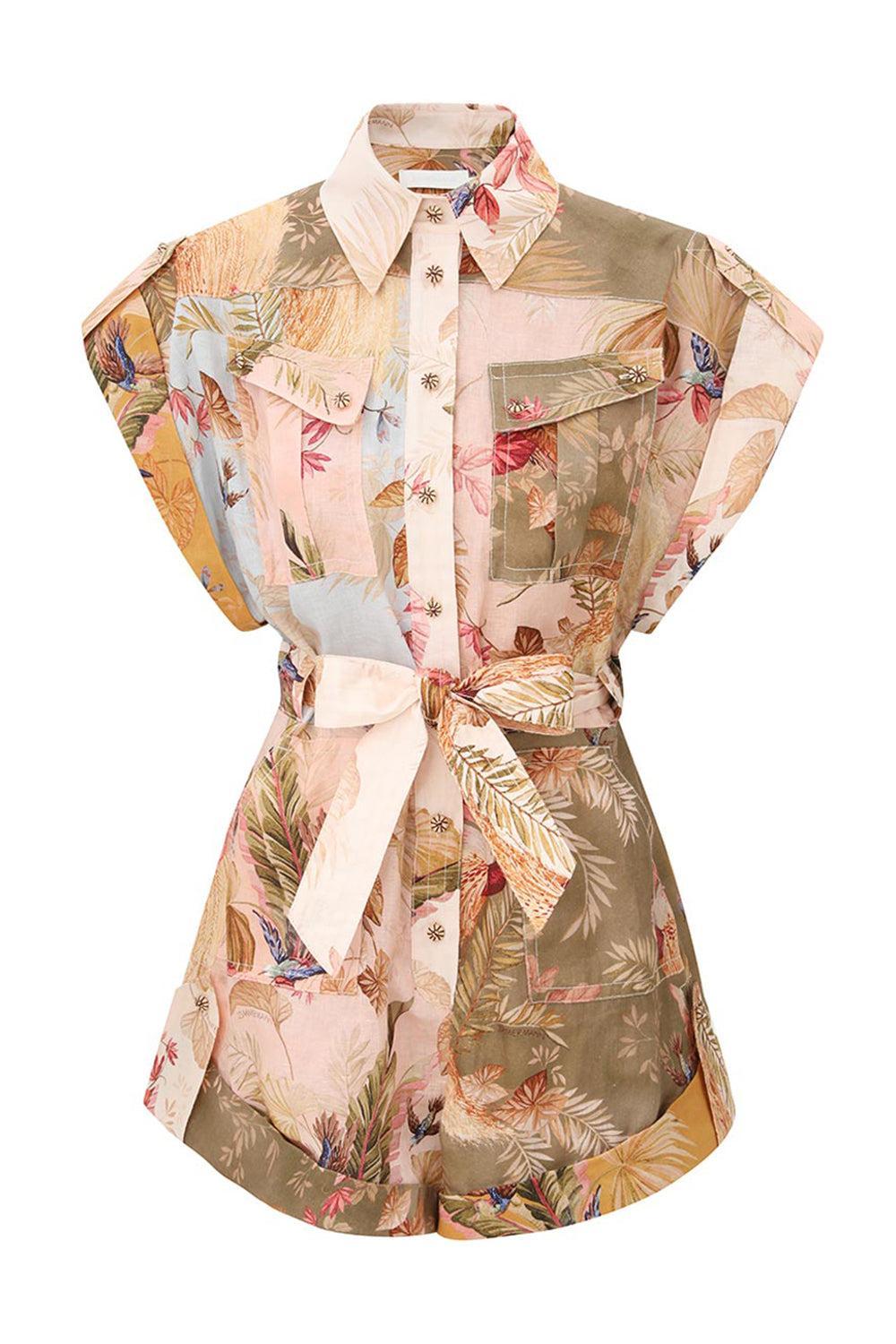 Ascension Cuffed Playsuit | ZIMMERMANN – Marissa Collections