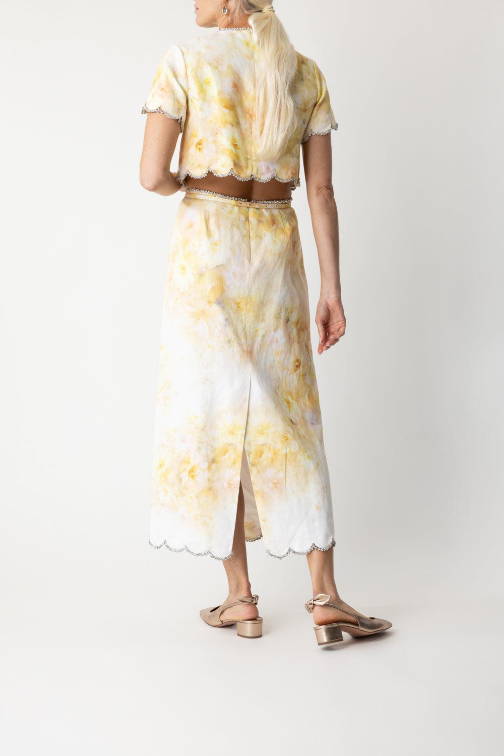 Crush Midi Skirt-YELLOW FLORAL-0-CLOTHINGSKIRTMIDI-ZIMMERMANN