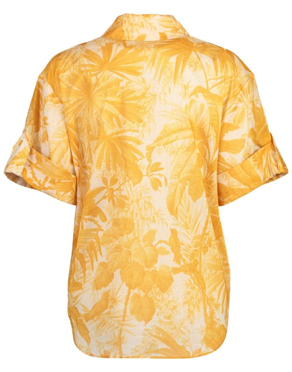 ZIMMERMANN-Amber Palm Mae Cuffed Shirt-