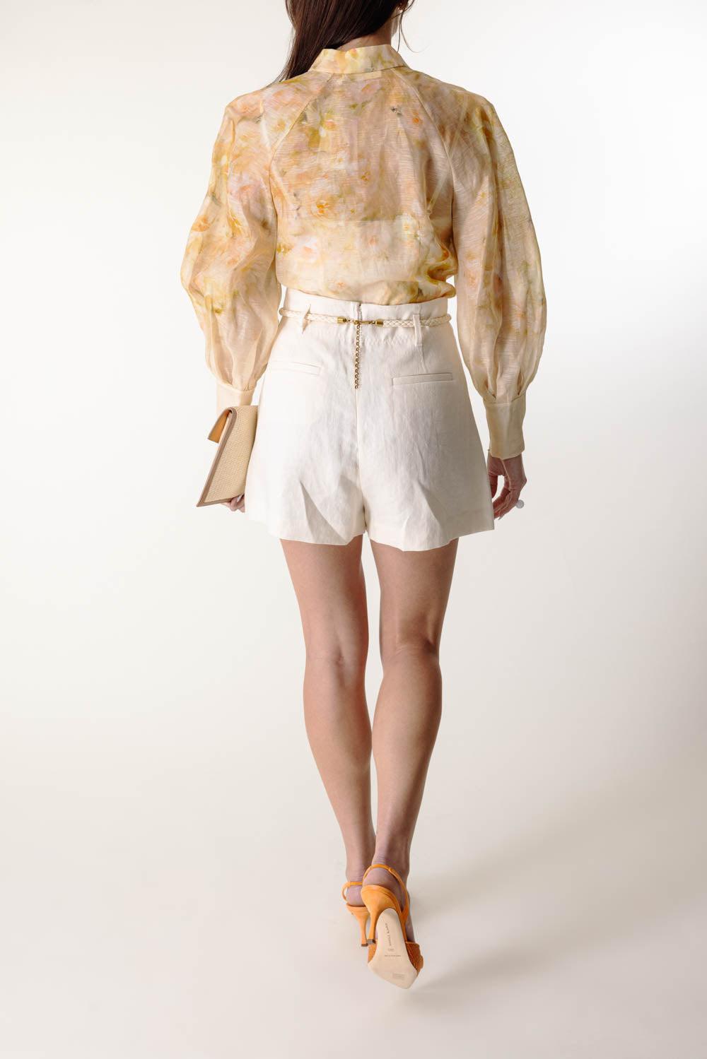 Crush Buttoned Blouse-YELLOW FLORAL-1-CLOTHINGTOPBLOUSE-ZIMMERMANN