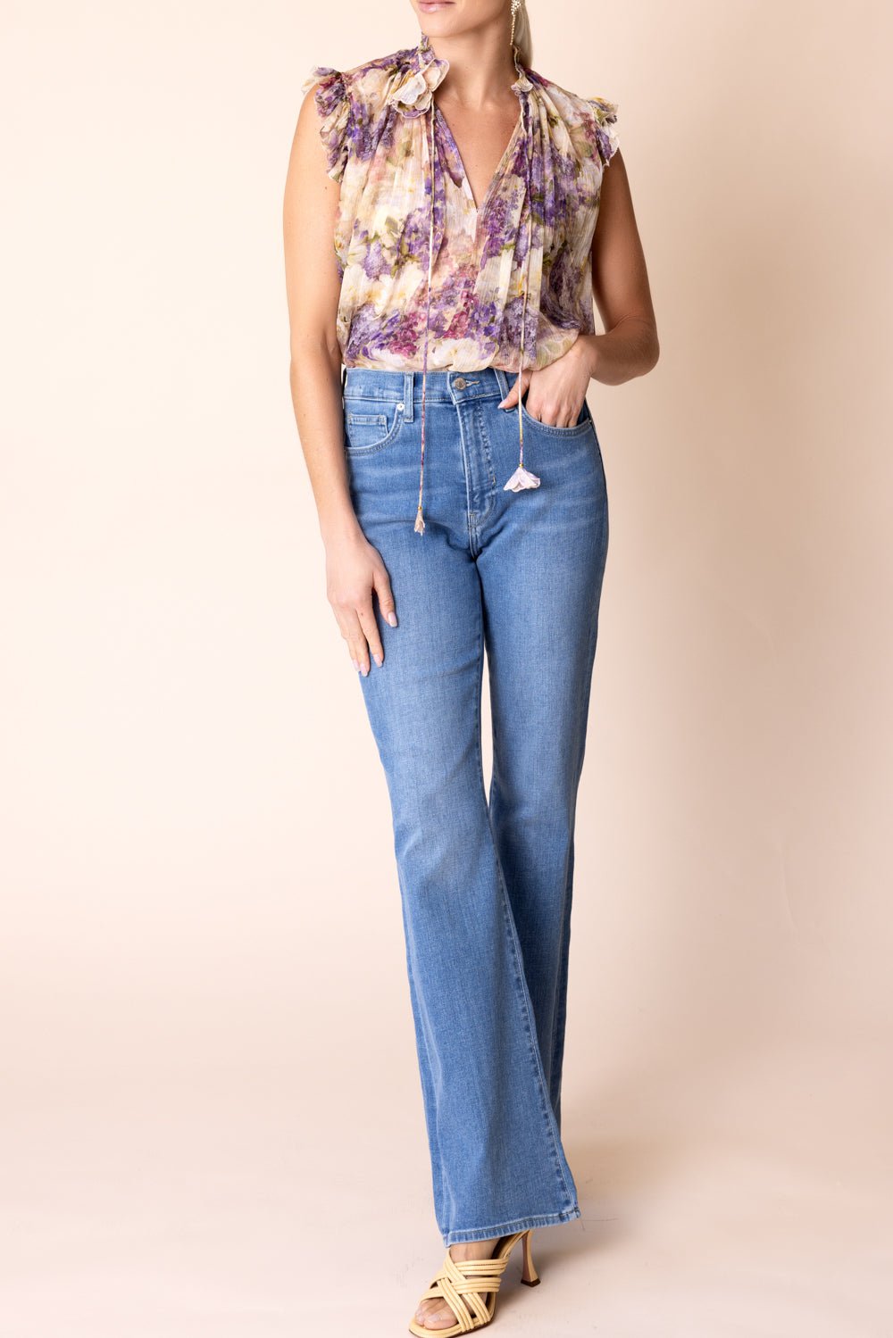 ZIMMERMANN-Lyrical Frilled Tank-