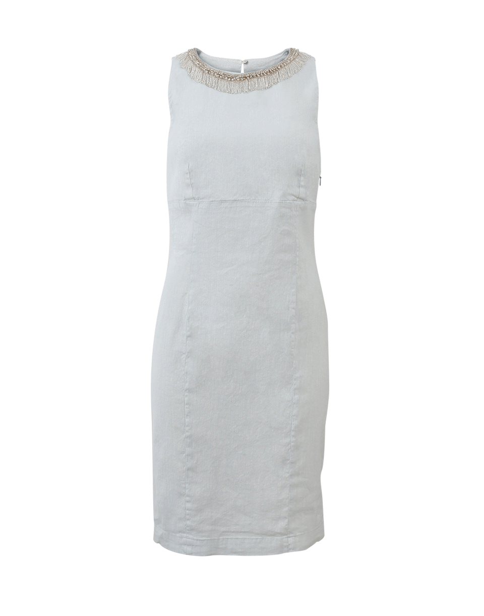 120% LINO-Linen Embellished Dress-