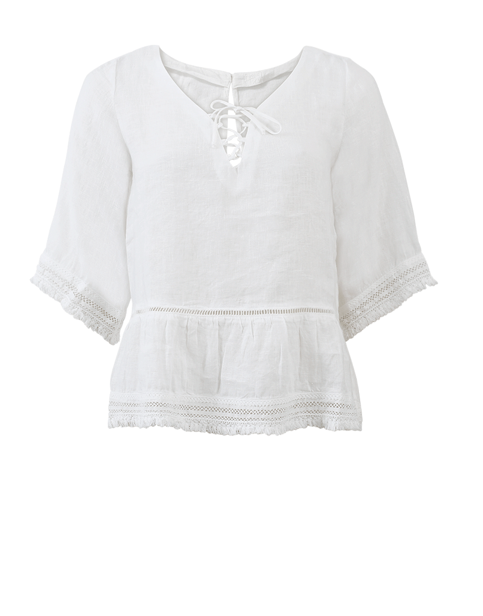 120% LINO-Lace Up Top-
