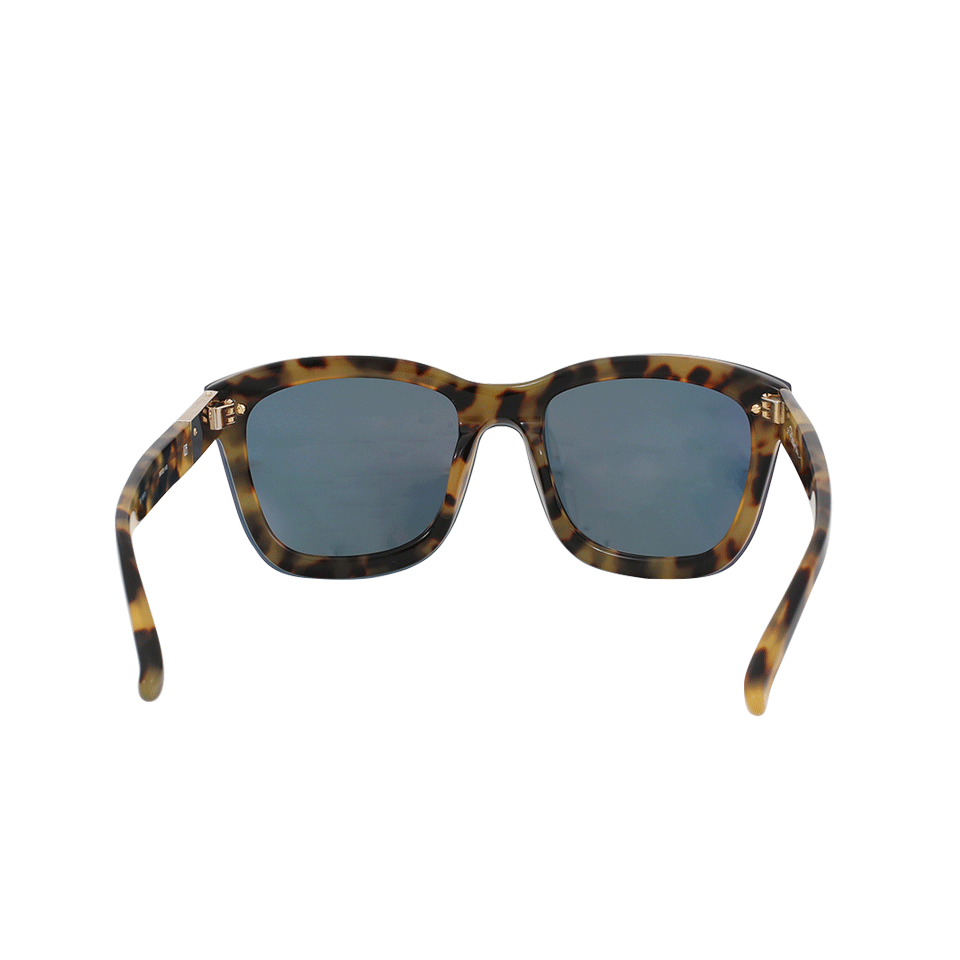 3.1 PHILLIP LIM-Chunky Angle D-Frame Sunglasses-GLD/PCH