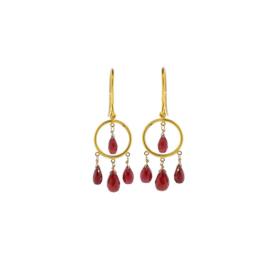 Ruby Drop Earrings JEWELRYFINE JEWELEARRING A2 BY ARUNASHI   