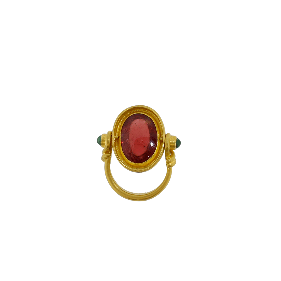 Tourmaline And Emerald Ring JEWELRYFINE JEWELRING A2 BY ARUNASHI   
