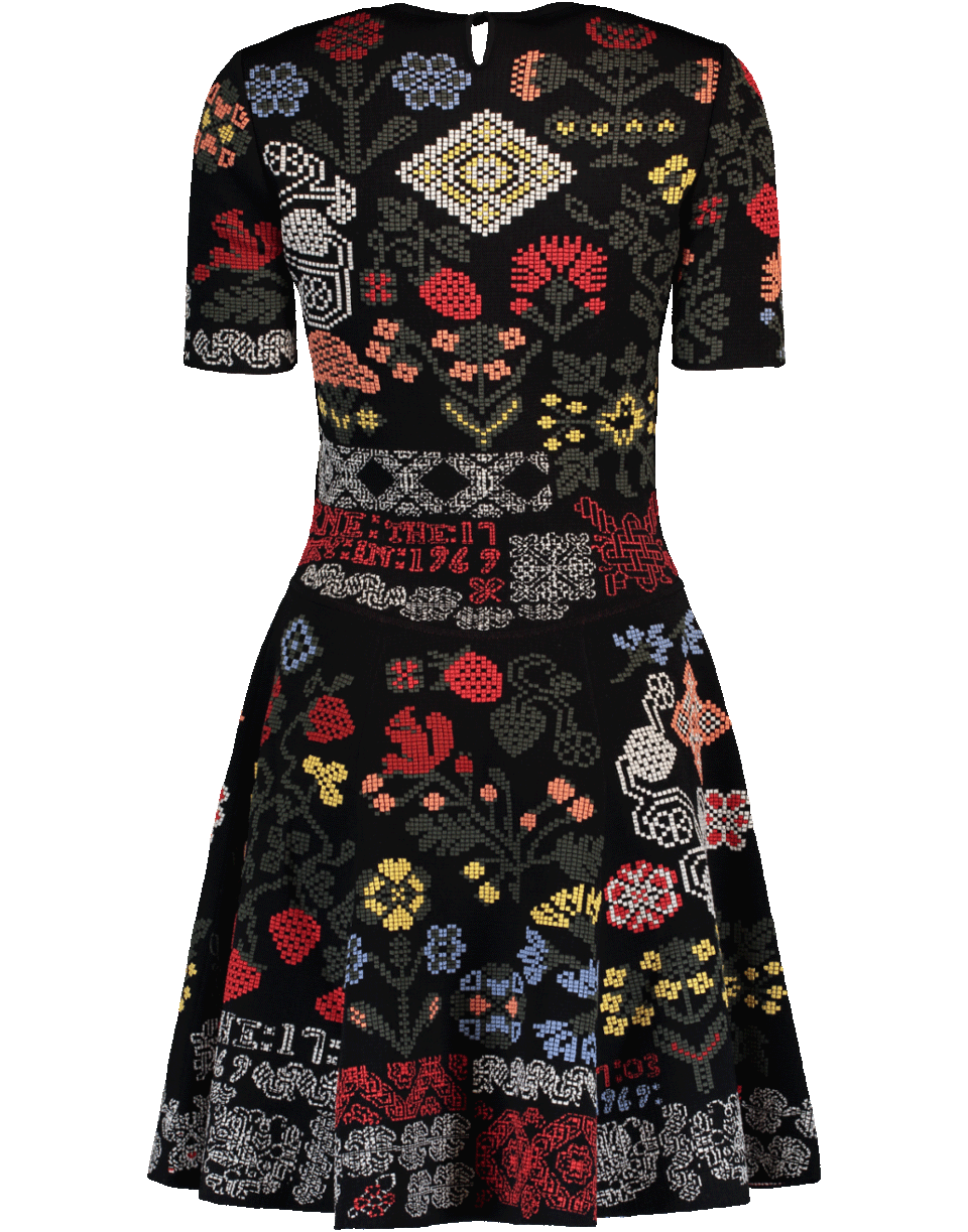 ALEXANDER MCQUEEN-Panelled Mini Dress-