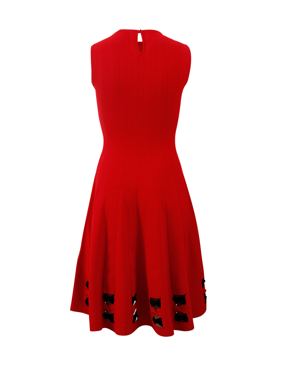 ALEXANDER MCQUEEN-Stitch Bottom Midi Dress-