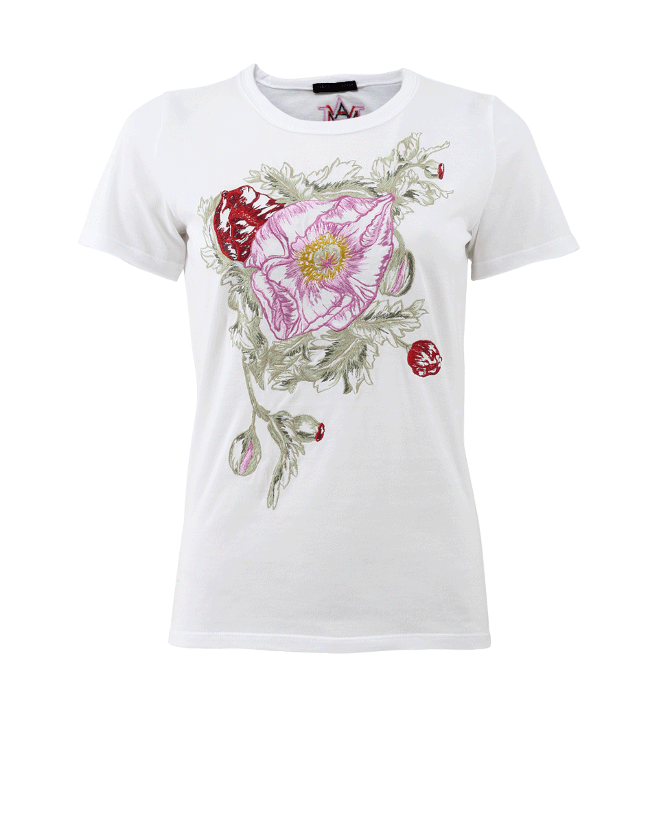 ALEXANDER MCQUEEN-Rose Embroidered Tee-