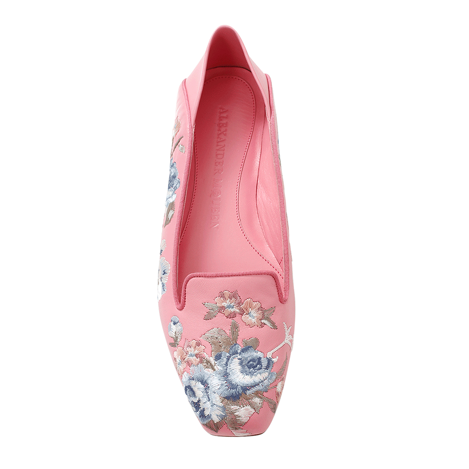 ALEXANDER MCQUEEN-Embroidered Suede Loafer-