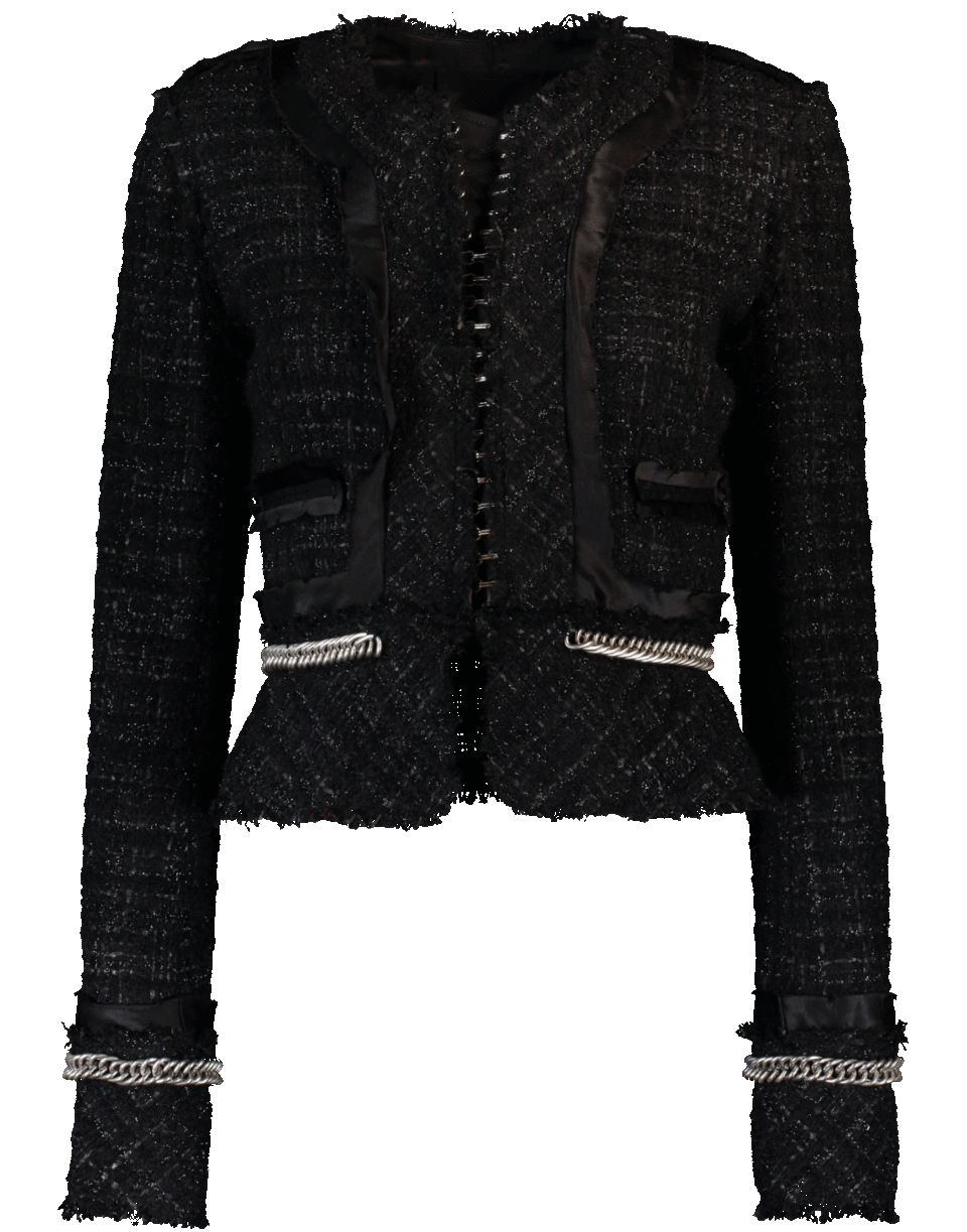 ALEXANDER WANG-Deconstructed Tweed Jacket-