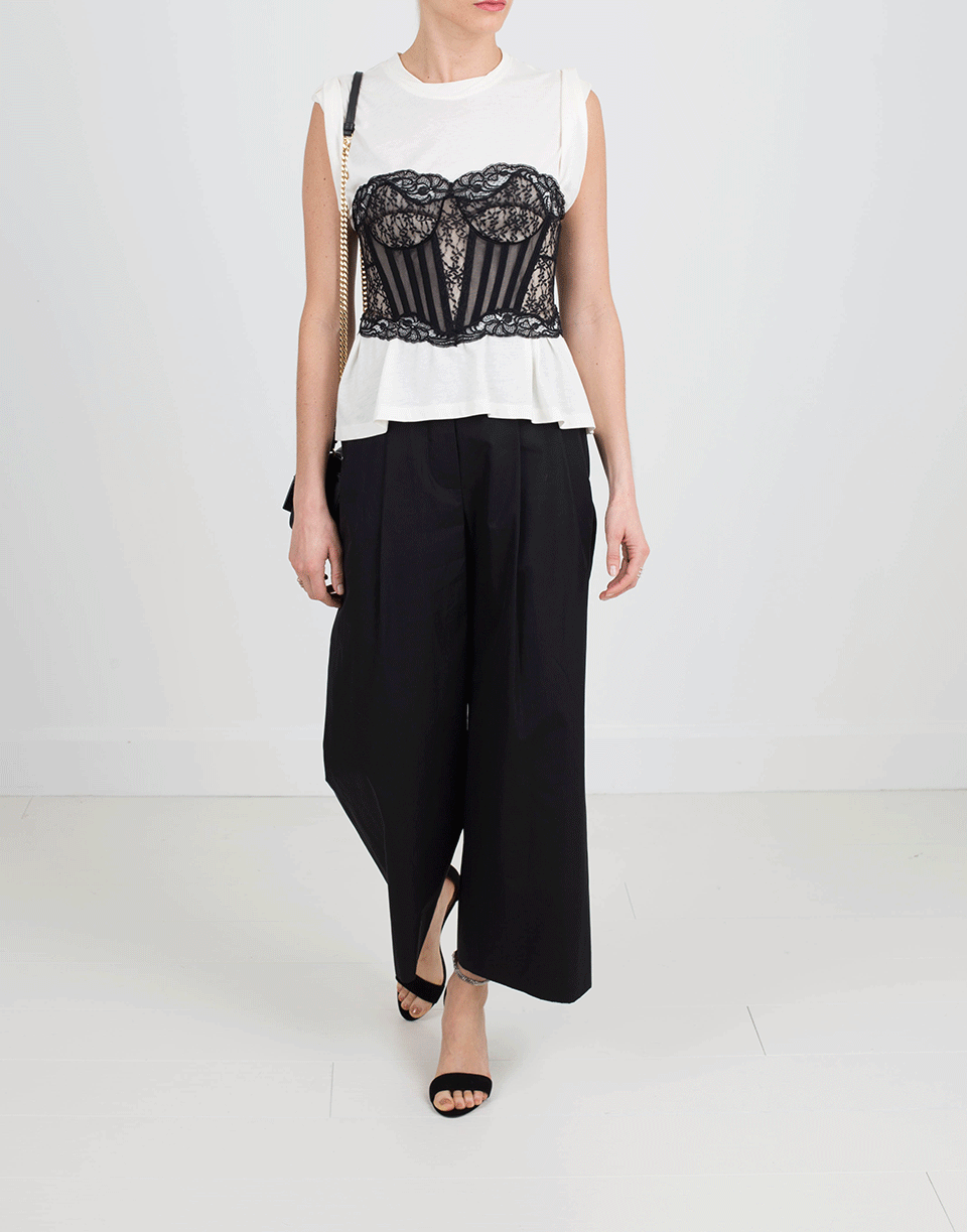 ALEXANDER WANG-Deconstructed Cropped Pant-
